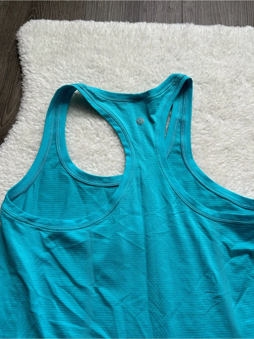 Lululemon 10k LA Turquoise Racerback Swiftly Tech Tank Top